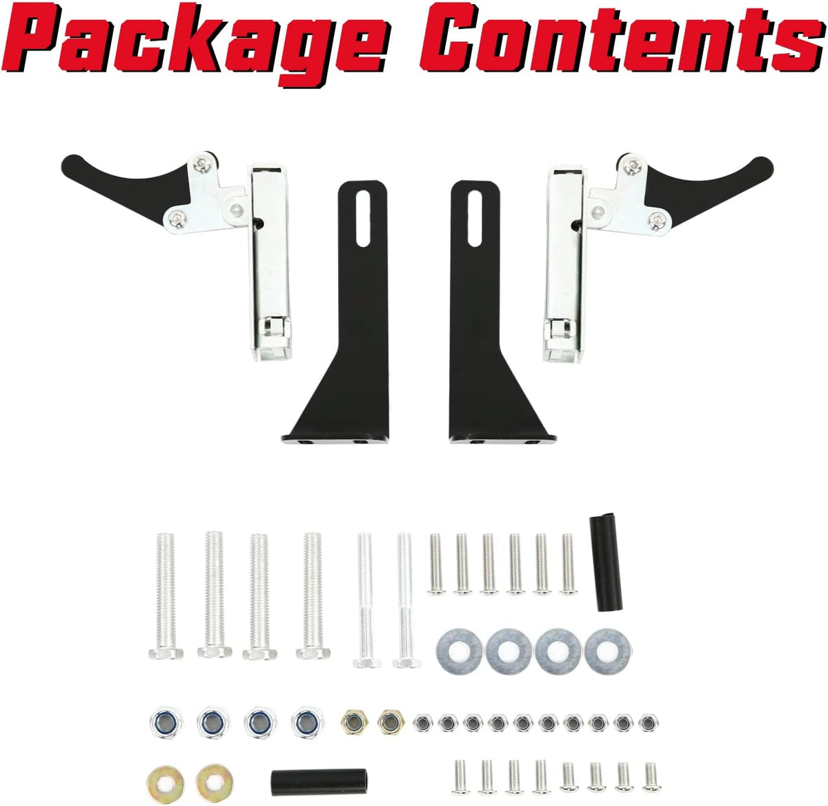 UTV Metal Doors with Automotive Style Latch, 2Pcs Q341