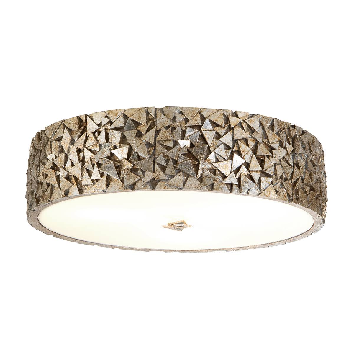 Mosaic 3-Light Flushmount in Silver N738