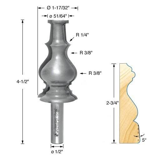 Carbide Tipped Colonial Door Casing T402