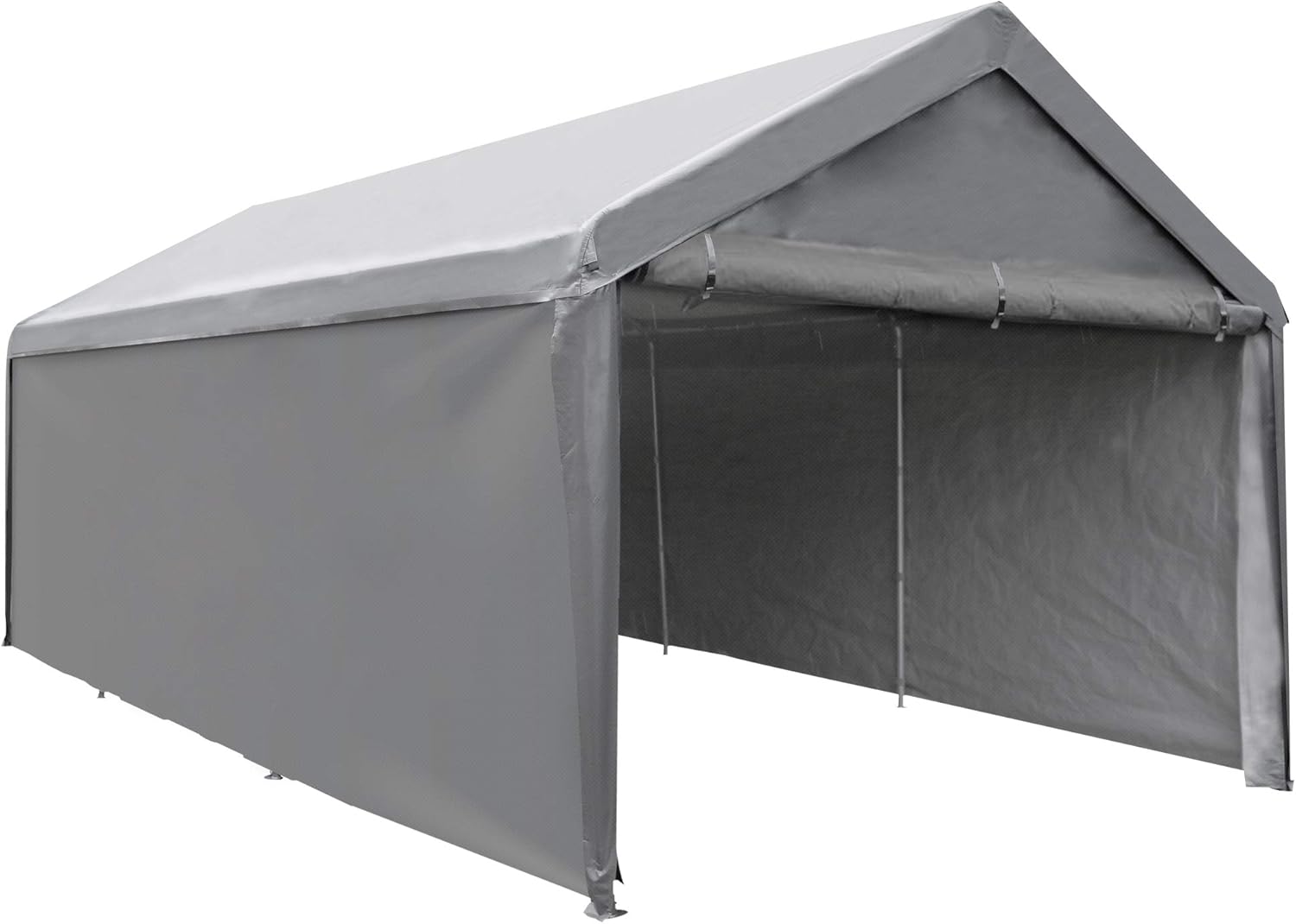 10 x 20 ft Heavy Duty Carport with Removable Sidewalls & Doors P77801