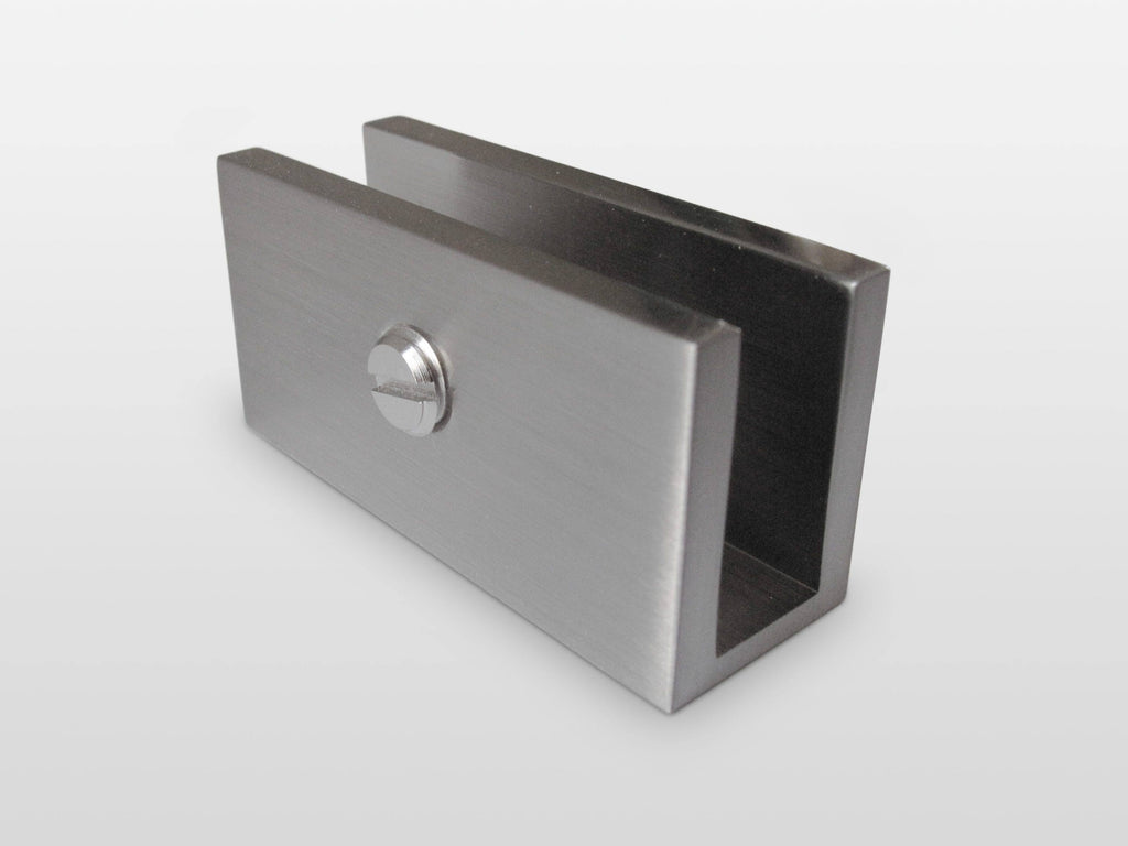 Frameless Fixed Glass Panel Brushed Nickel T5057