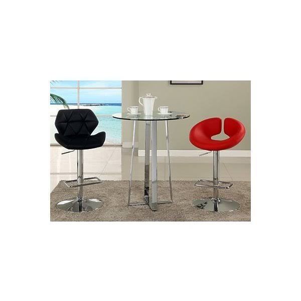Black Swivel Height Stool N5480