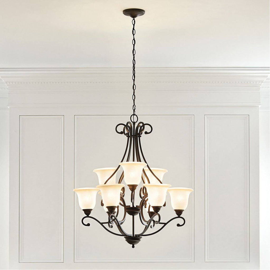 Brushed Nickel 9-Light Chandelier G945379