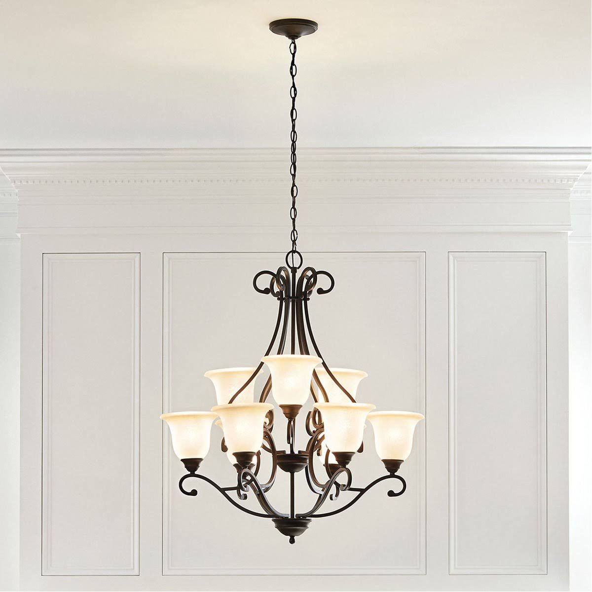 Brushed Nickel 9-Light Chandelier G945379