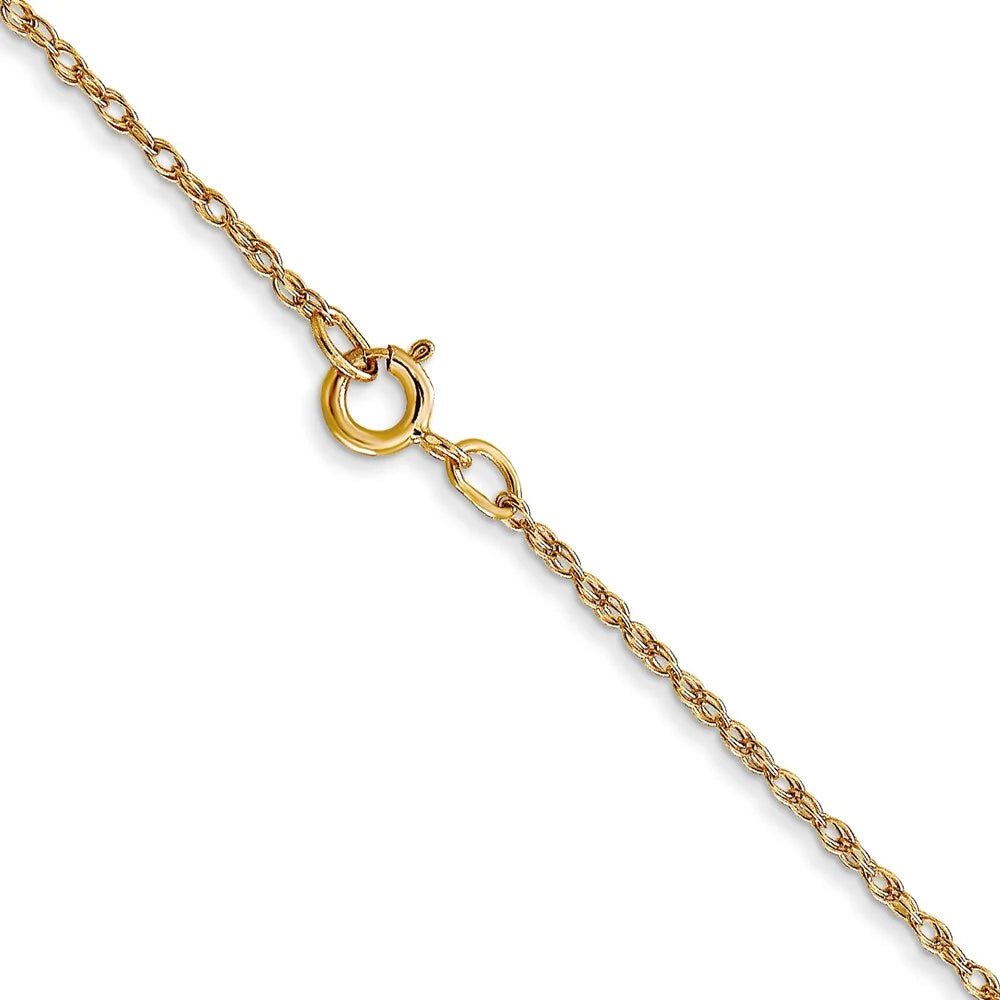 14 kt Yellow Gold Cable Rope Chain 22 Inches O413439
