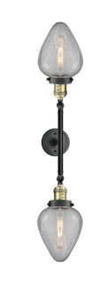 2 Light Antique Brass Bath Vanity Light D182914