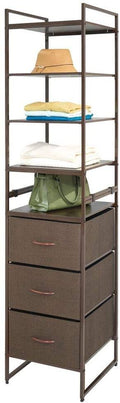 Modular Closet Organizer System, Vertical Storage Unit - Steel Frame K6033