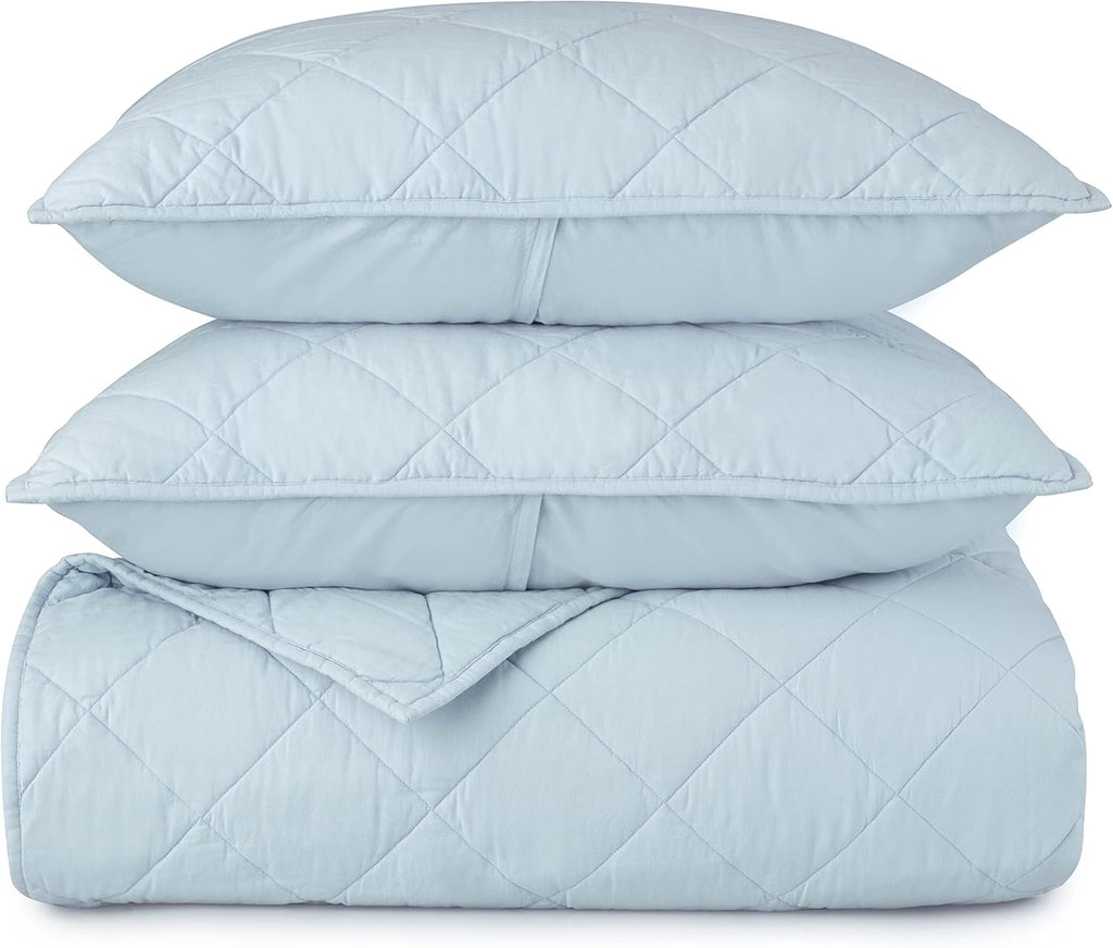 King Cotton Linen Percale Quilt U757