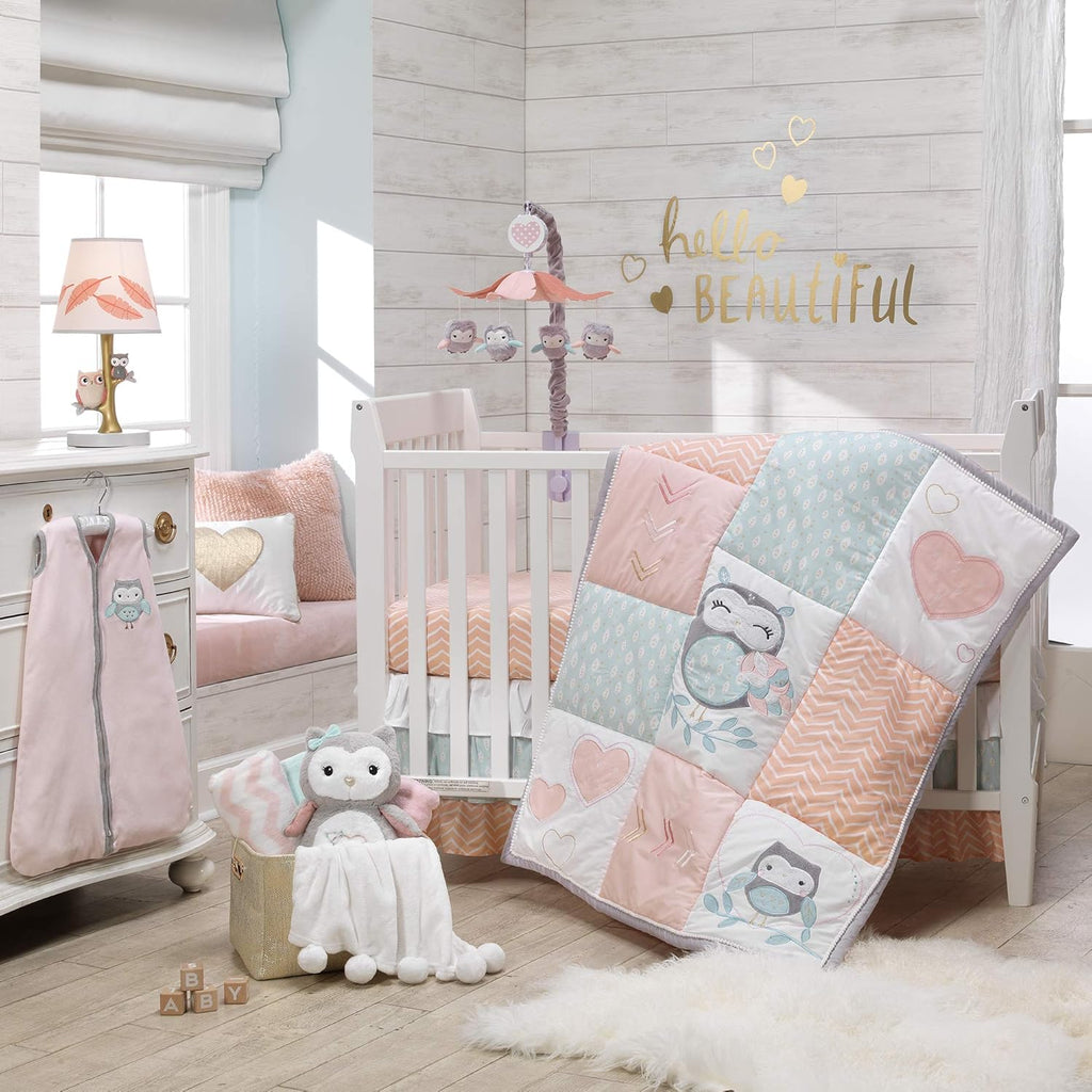 Gray/Pink Musical Baby Crib Mobile Toy Pack of 2 S34605