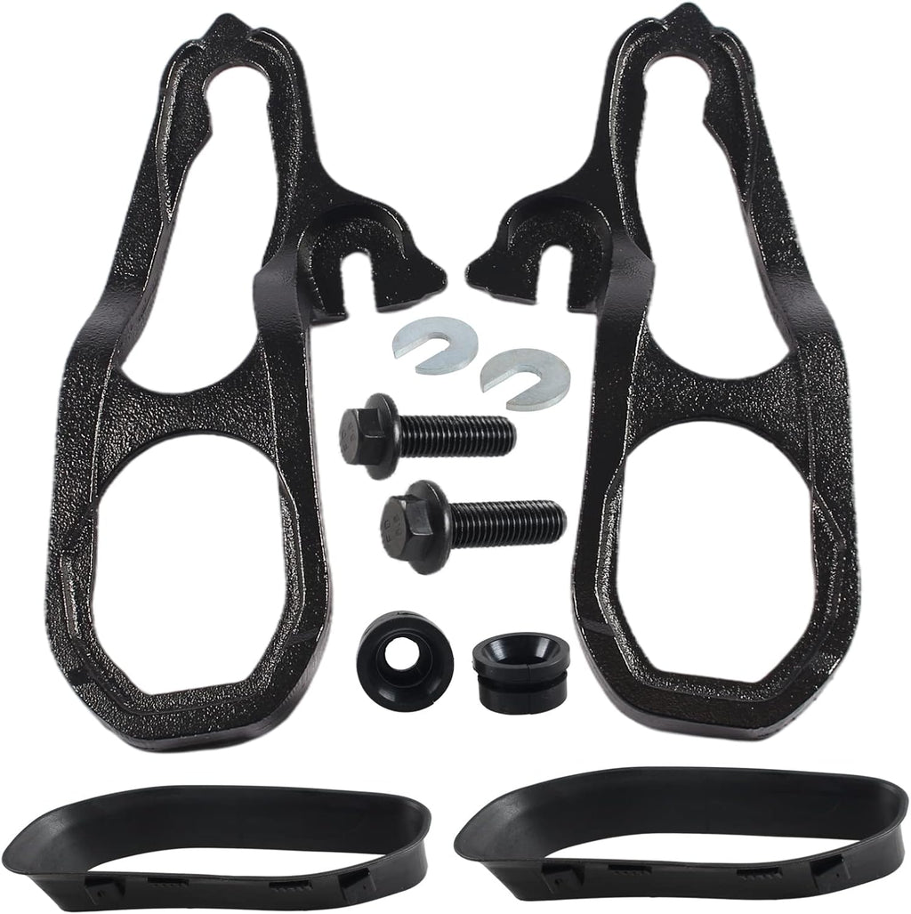 Front Car Tow Hooks Left & Right for Dodge Ram 1500 2019-2021 (Black) U7682