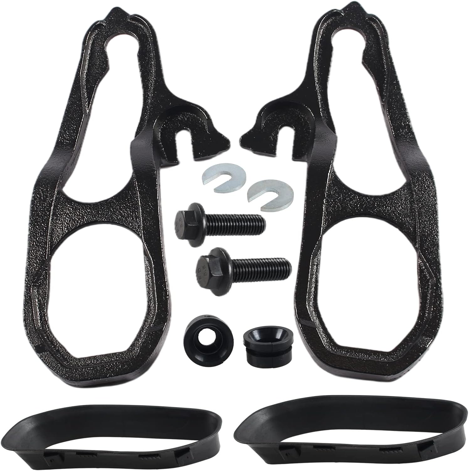 Front Car Tow Hooks Left & Right for Dodge Ram 1500 2019-2021 (Black) U7682