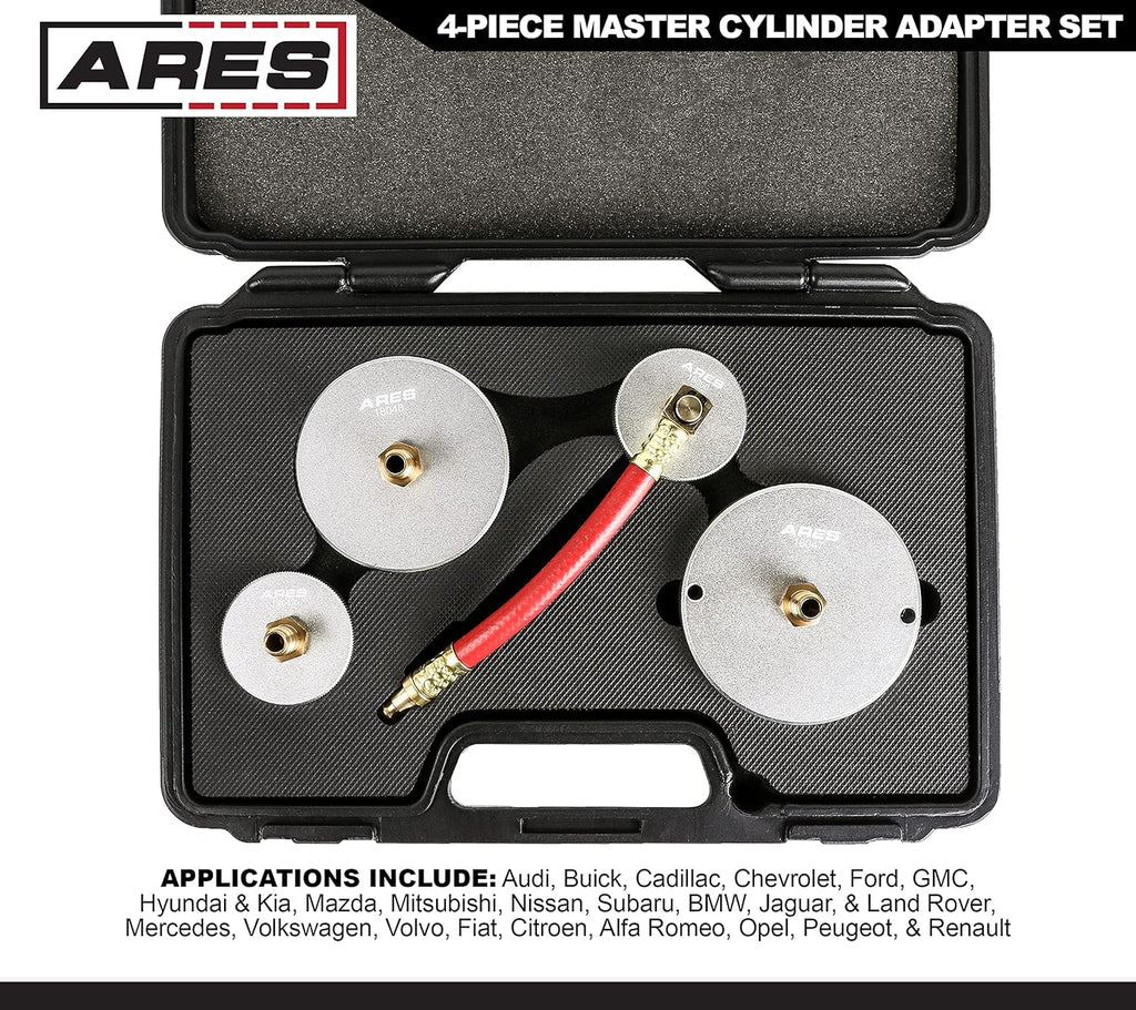 4-Piece Master Cylinder Adapter Set for Brake Fluid Filling J8213