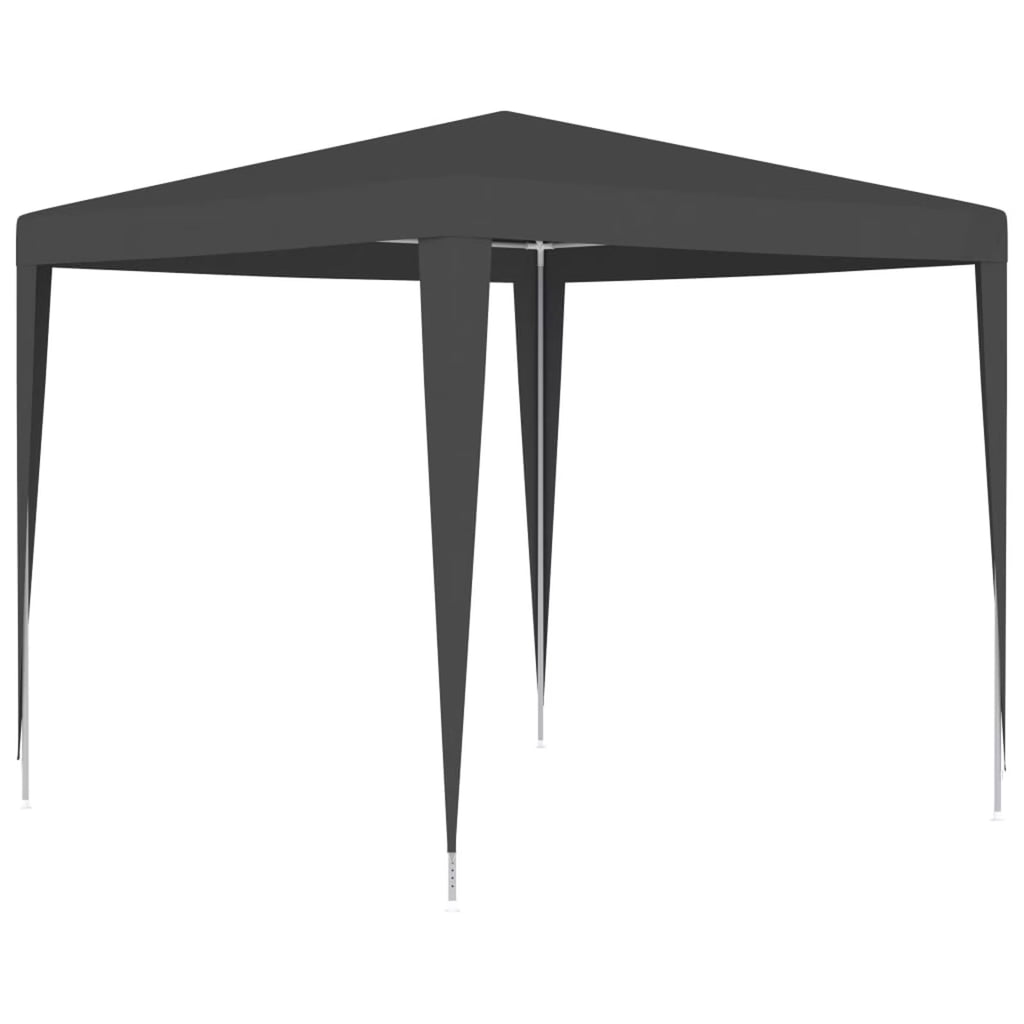 Party Tent Outdoor Gazebo Canopy PE Roof Sunshade Shelter Anthracite 8.2ft x 8.2ft x 7.9ft W677