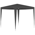 Party Tent Outdoor Gazebo Canopy PE Roof Sunshade Shelter Anthracite 8.2ft x 8.2ft x 7.9ft W677