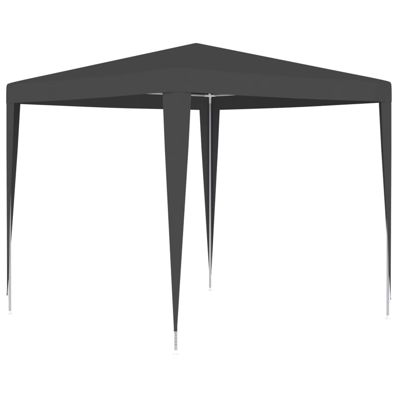 Party Tent Outdoor Gazebo Canopy PE Roof Sunshade Shelter Anthracite 8.2ft x 8.2ft x 7.9ft W677