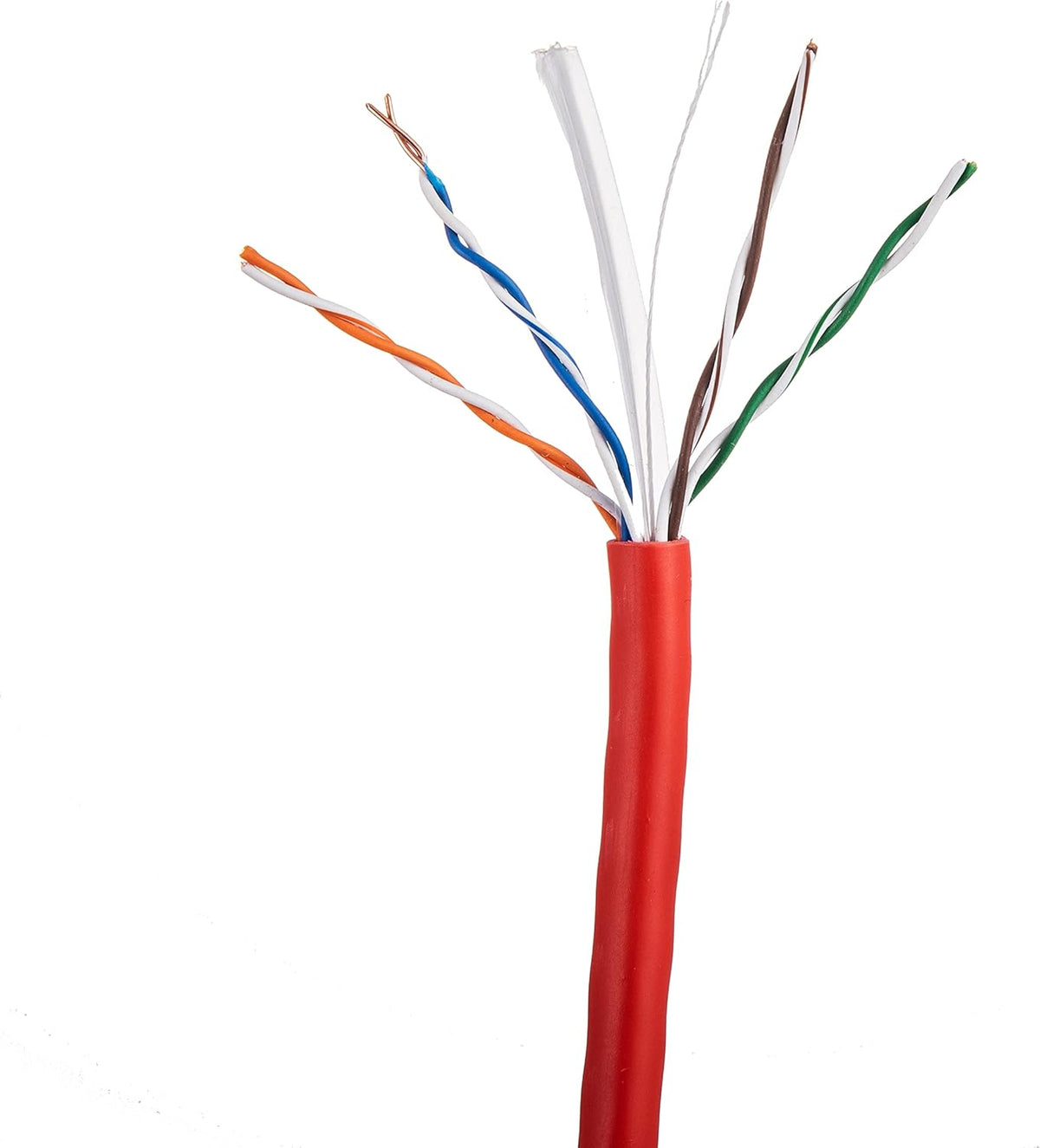 1000ft CAT6 Solid Ethernet Cable UTP 23AWG Bulk (Orange) N3489