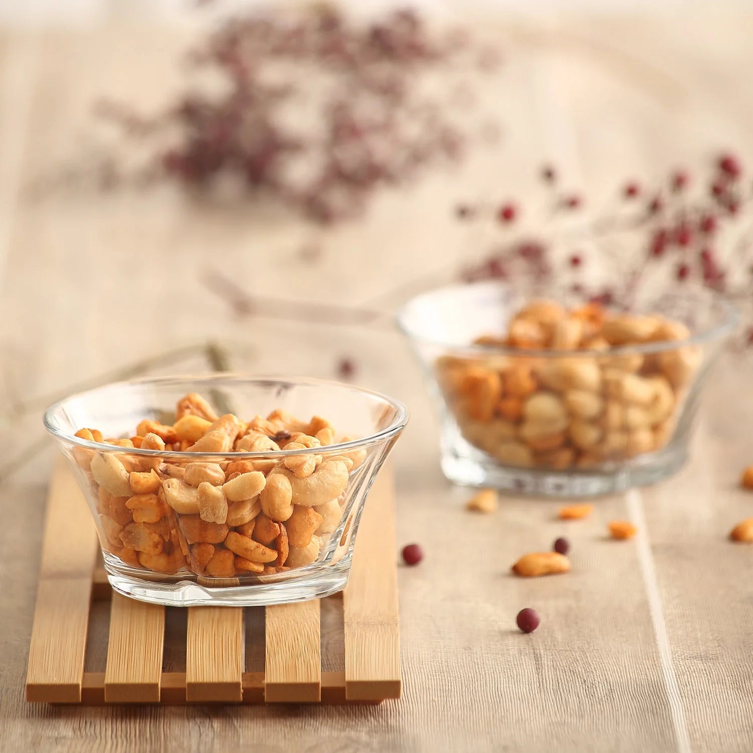 Glass Snack Bowls Set of 6, Clear, 10 oz R720