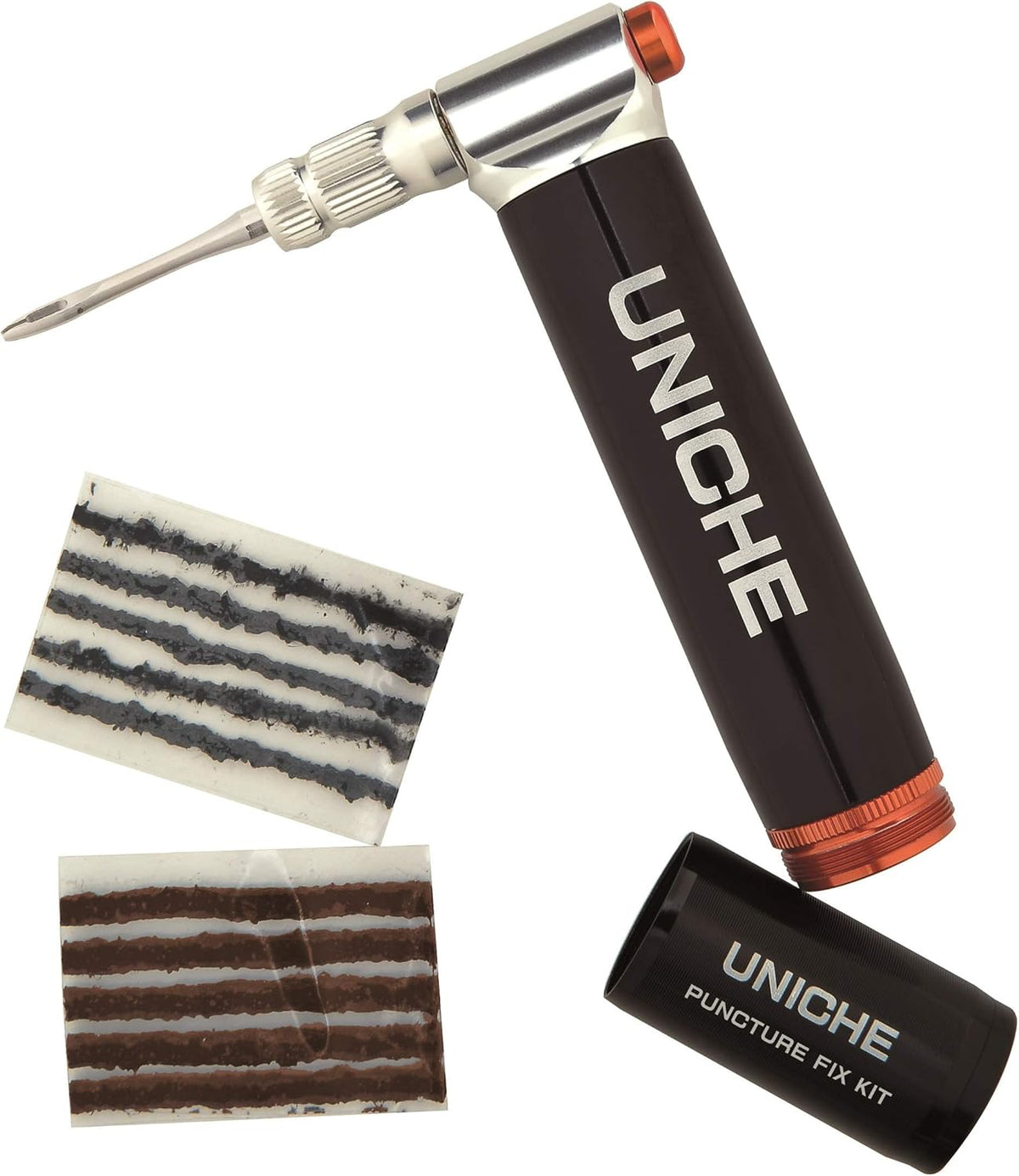 CO2 Inflator Tubeless Tire Repair Tool Kit with Storage Canister, Insertion Tool and Plugs Pack of 2 W966634
