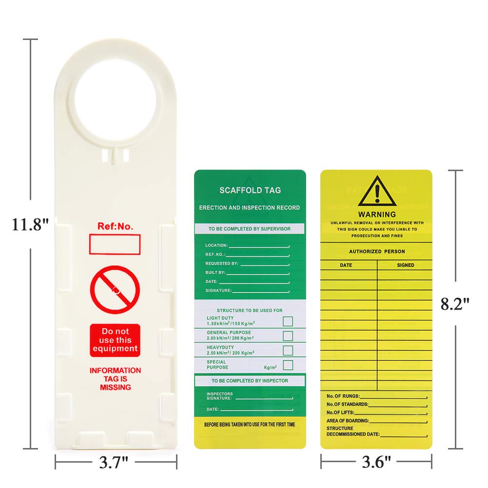 Scaffold Safety Inspection Tags 10 Pcs L173152