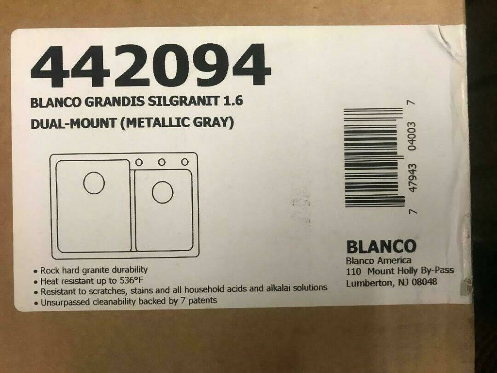 Metallic Gray Undermount Double Basin Kitchen Sink S3184