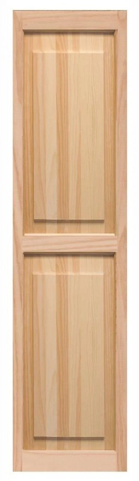 Raised Panel Shutters Pair Unfinished Pine R164