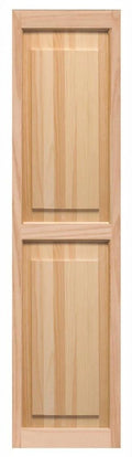 Raised Panel Shutters Pair Unfinished Pine R164