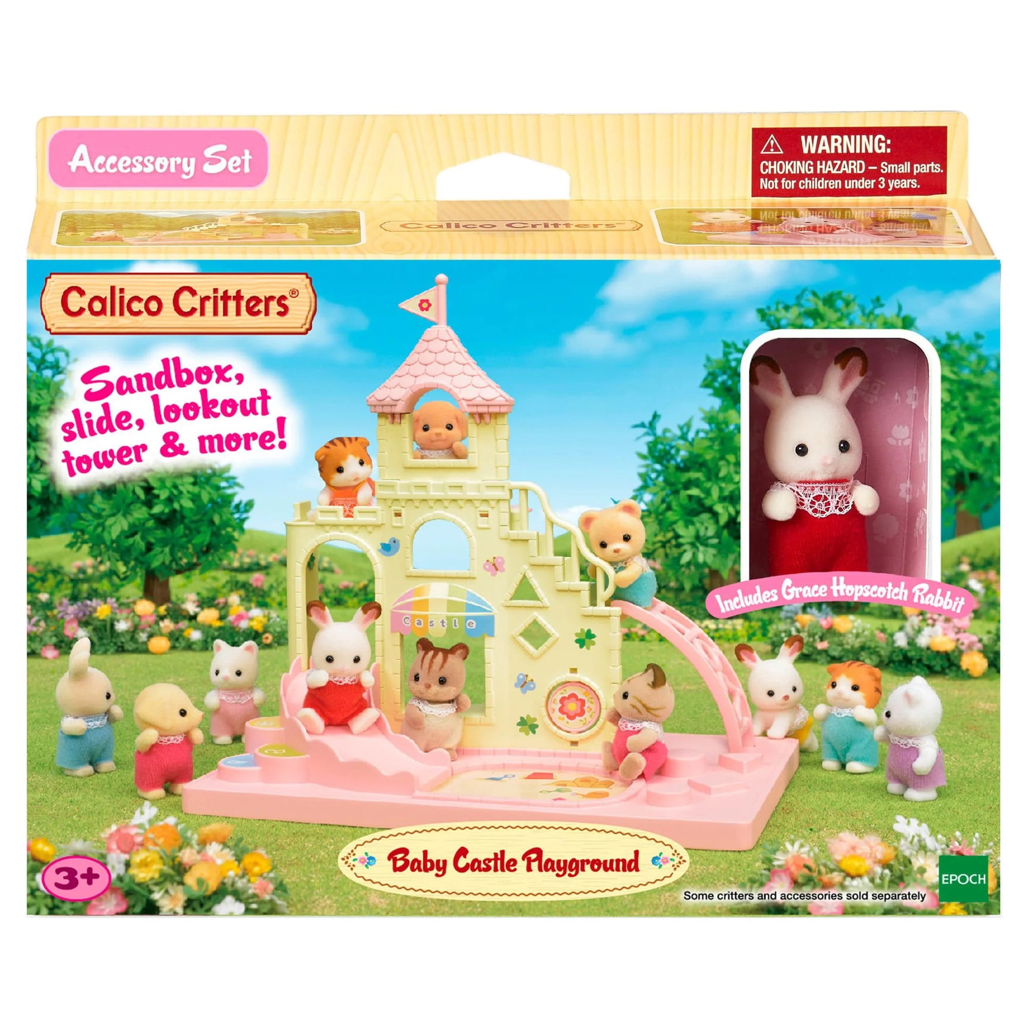 Baby Castle Playground Dollhouse Playset with Figure O36827
