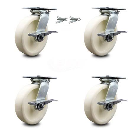 Heavy Duty Nylon Caster with Side Lock V6765