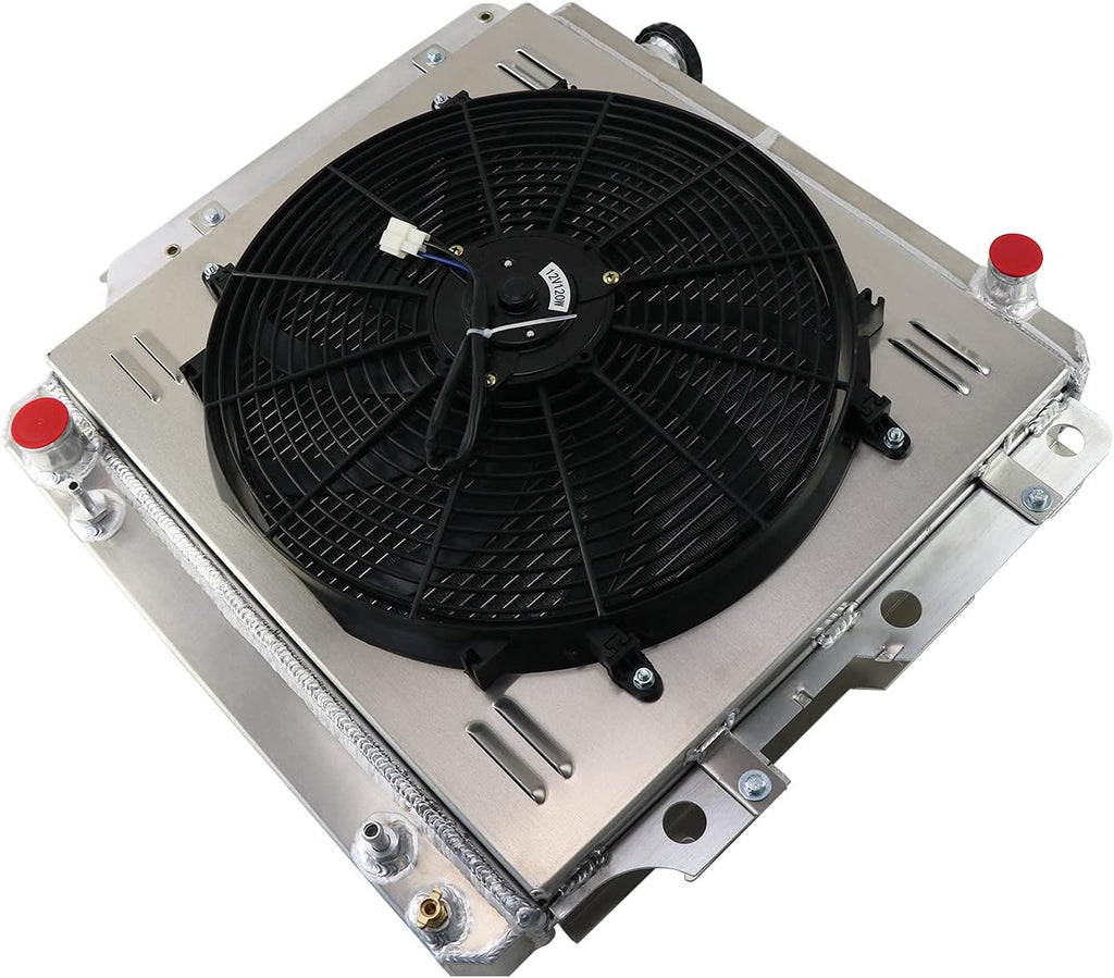 All Aluminum 3 Row Radiator with Shroud Fan Relay Kit N41478