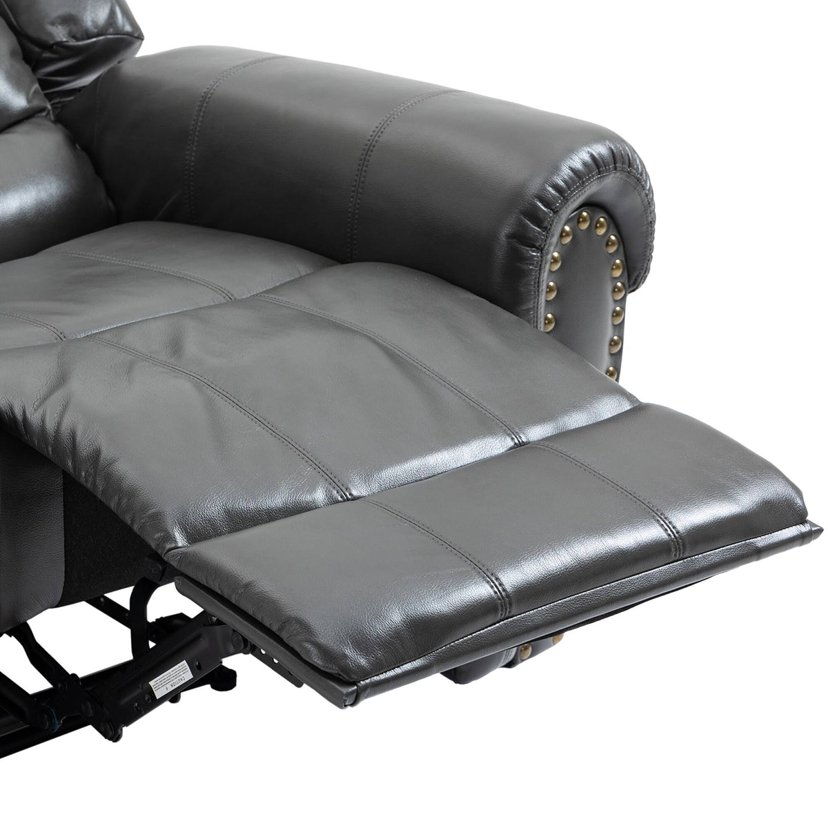 Black Microfiber Manual Standard Recliner D978