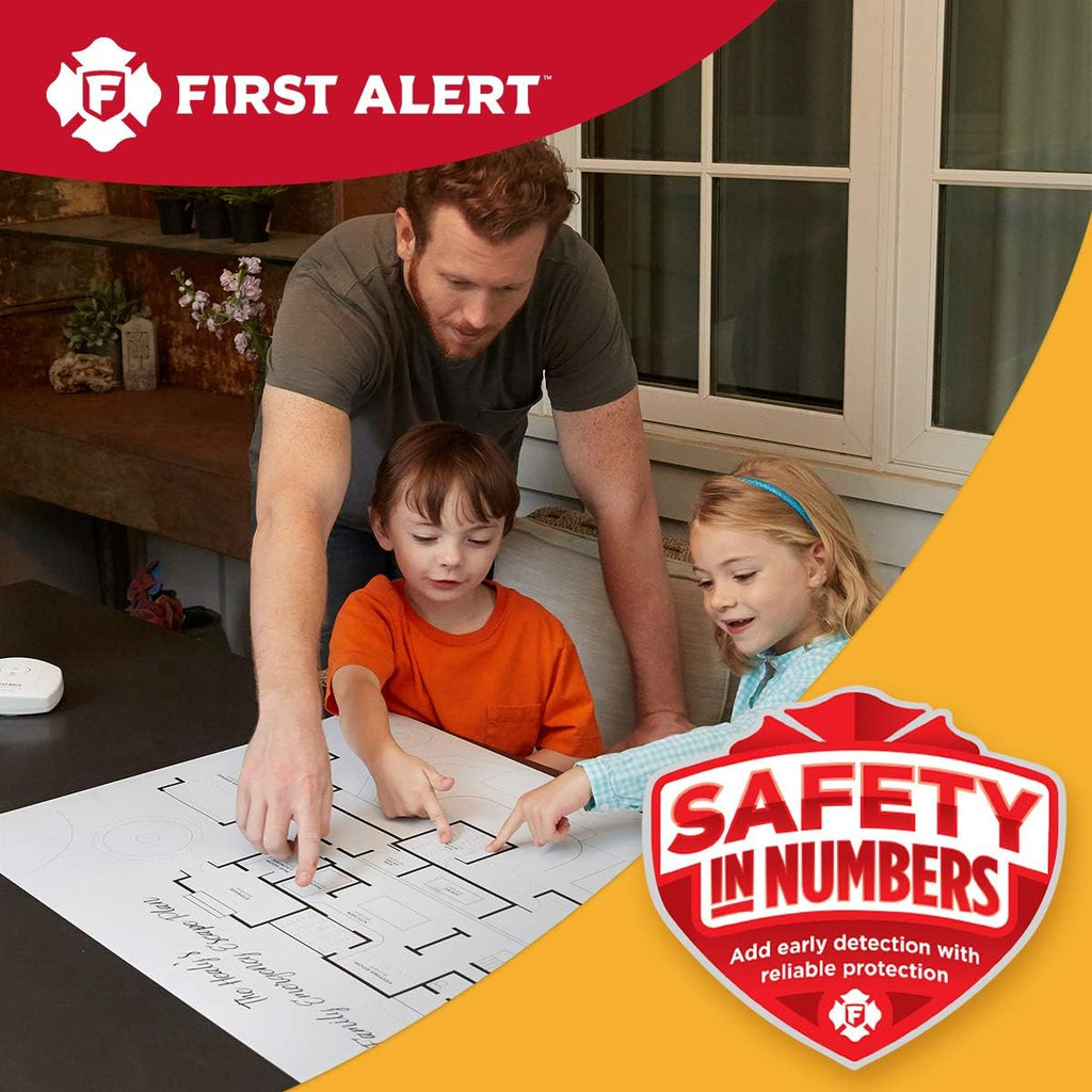 Battery Operated Smoke and Carbon Monoxide Detector 1-Pack with Home Fire Extinguisher K41754