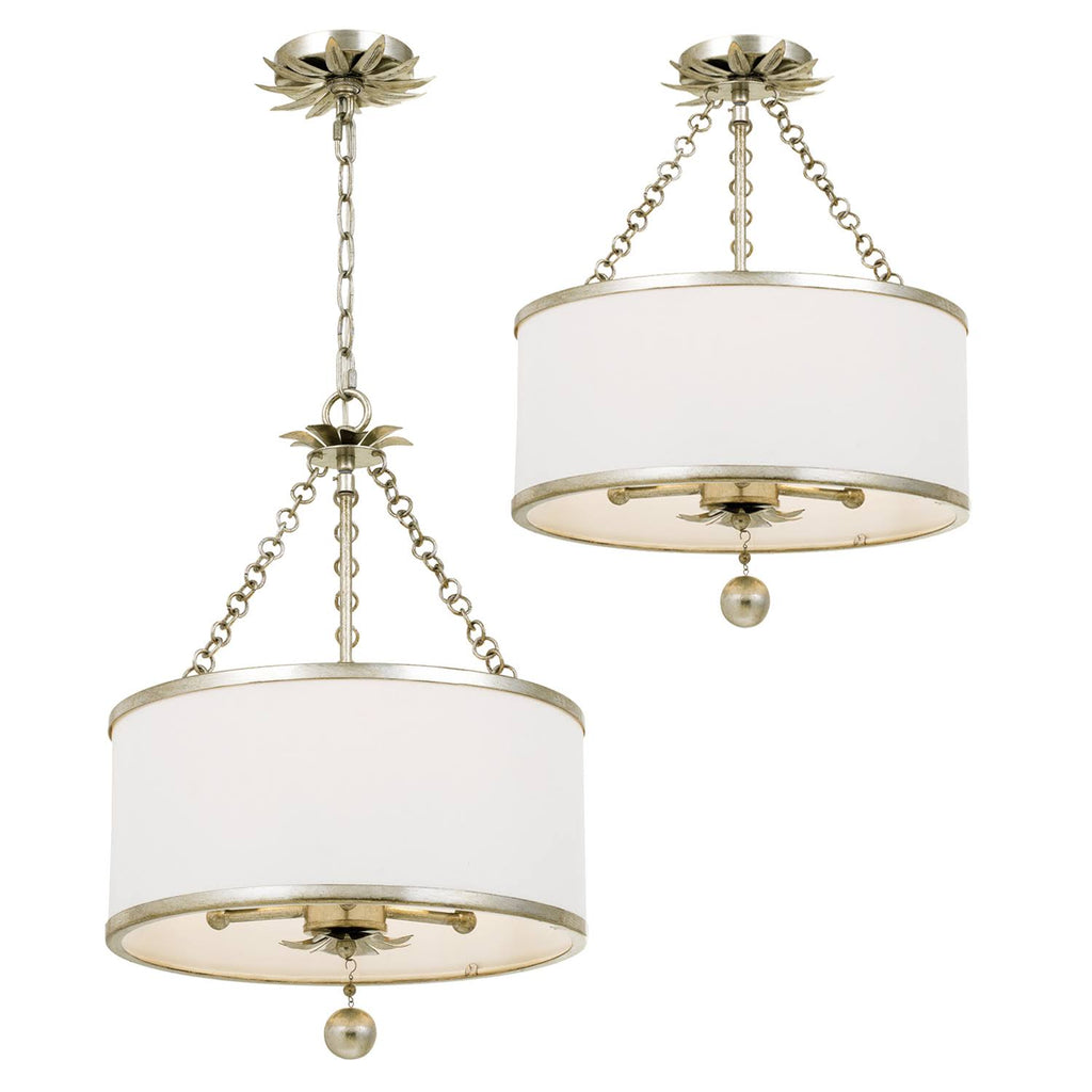 Antique Silver 3 Light Ceiling Mount L18862