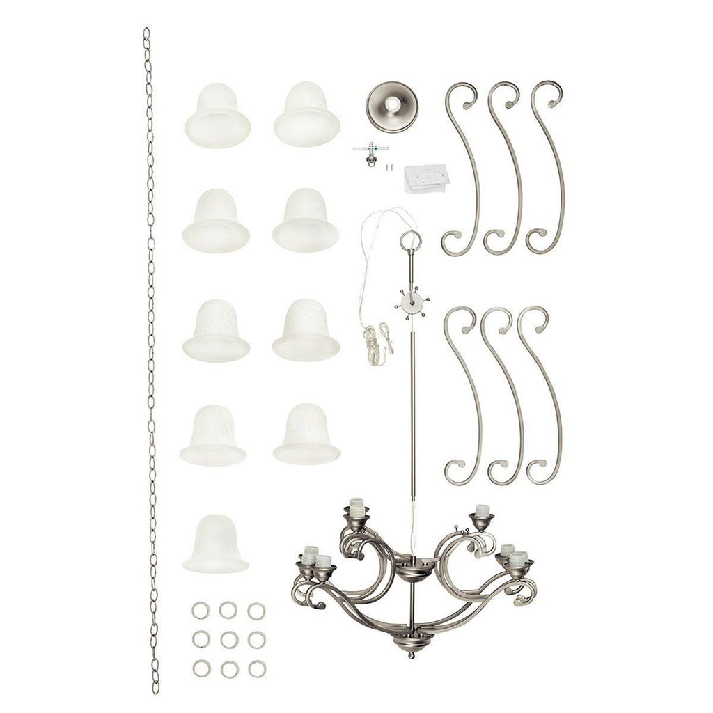 Brushed Nickel 9-Light Chandelier G945379
