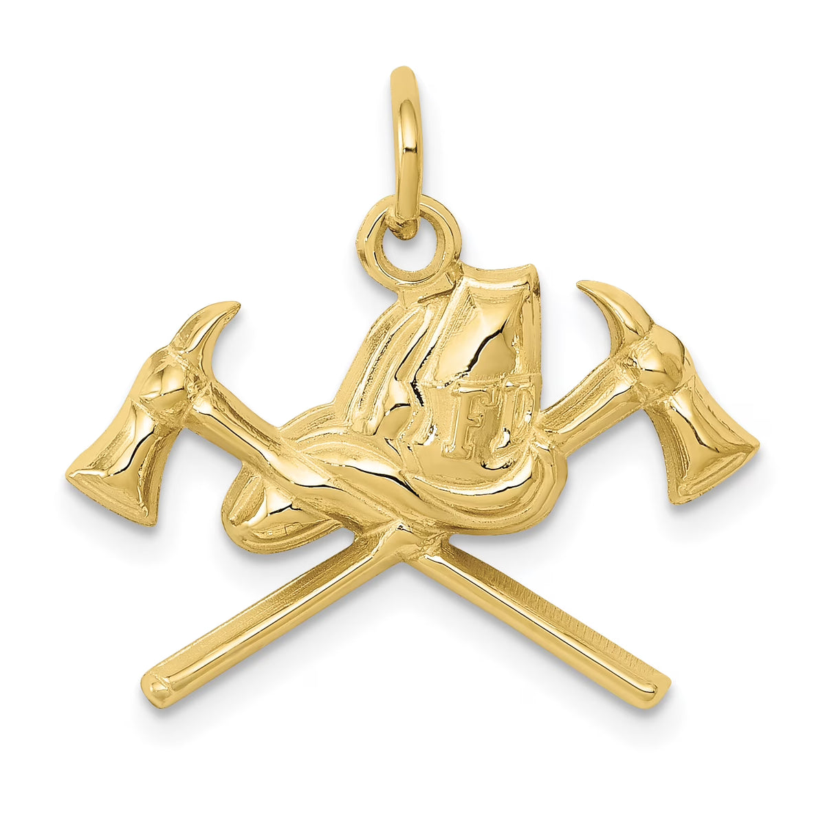 10K Yellow Gold Fire Department Charm S641056