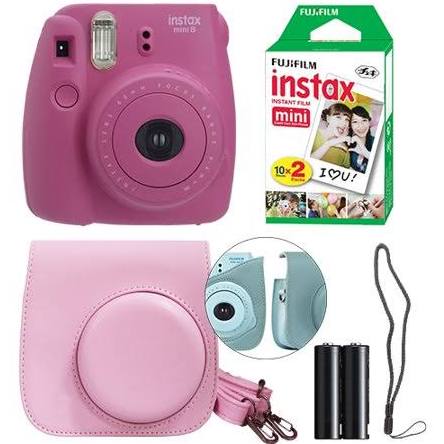 Hot Pink Instant Film Camera Kit Y603