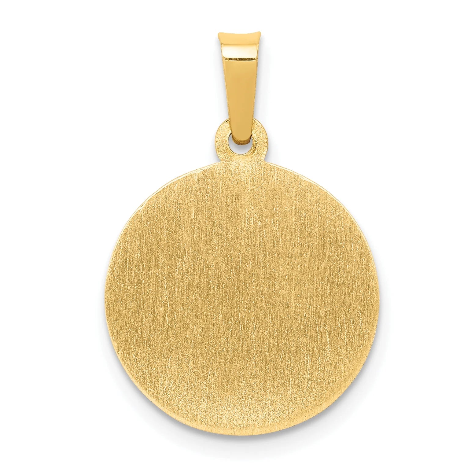 14K Yellow Gold St Michael Medal Pendant Charm Y299150