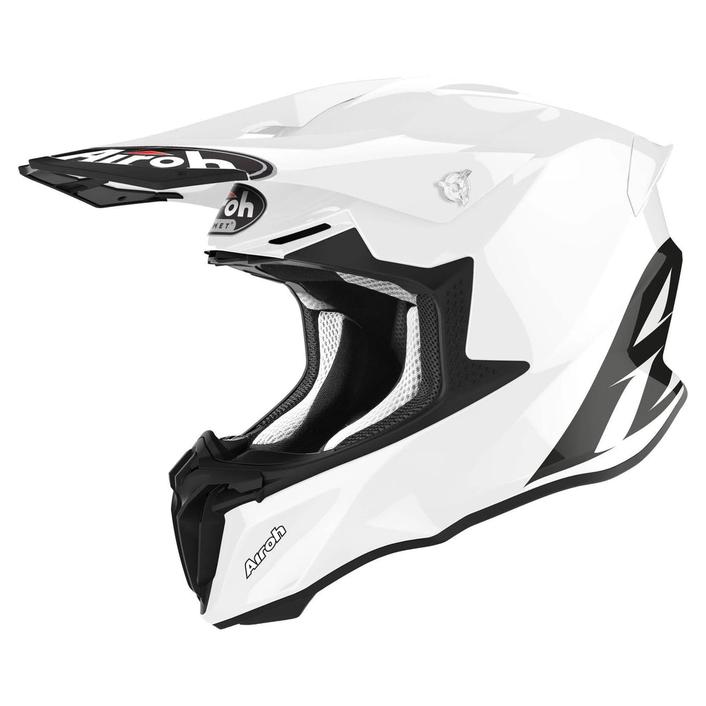 White Gloss Motorcycle Helmet O296