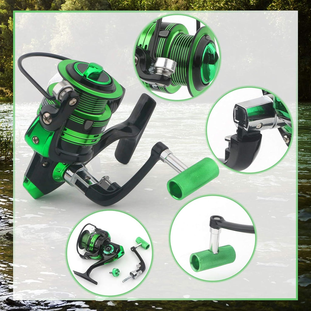 Carbon Fiber Telescopic Fishing Rod and Reel Combos with Spinning Reel Tackle Bag E34974