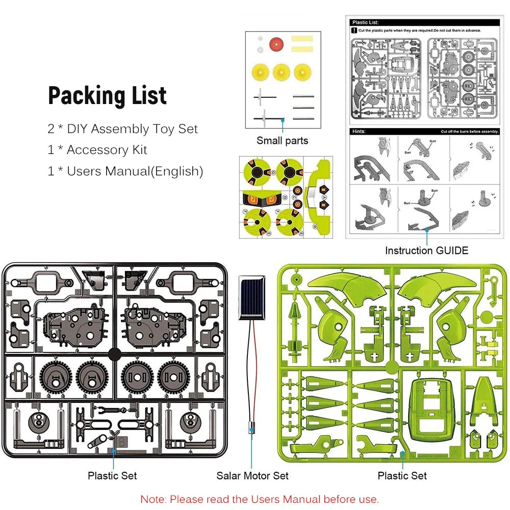3 In 1 Solar Robot Diy Science Toy Set X905534