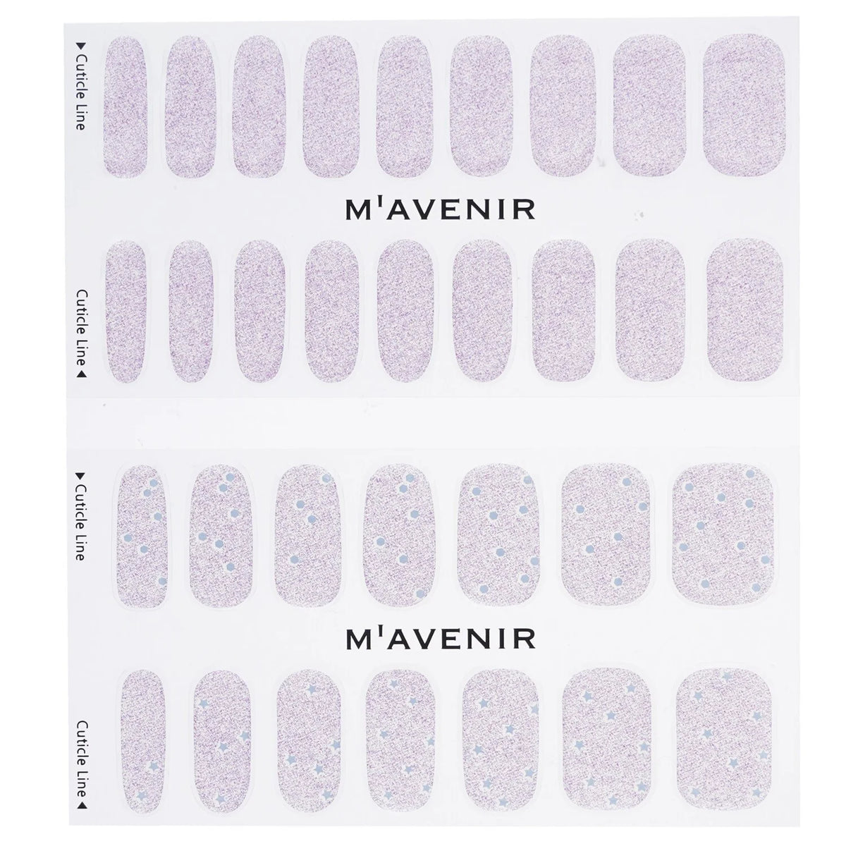 Purple Nail Sticker 32pcs K21526