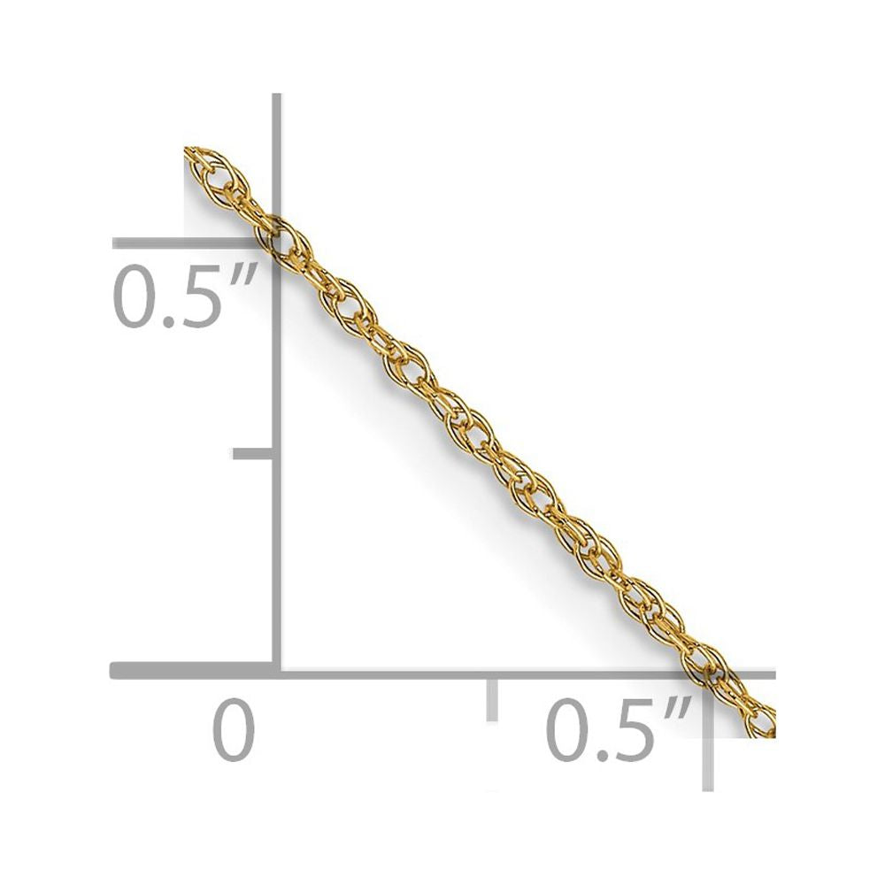 14 kt Yellow Gold Cable Rope Chain 22 Inches O413439