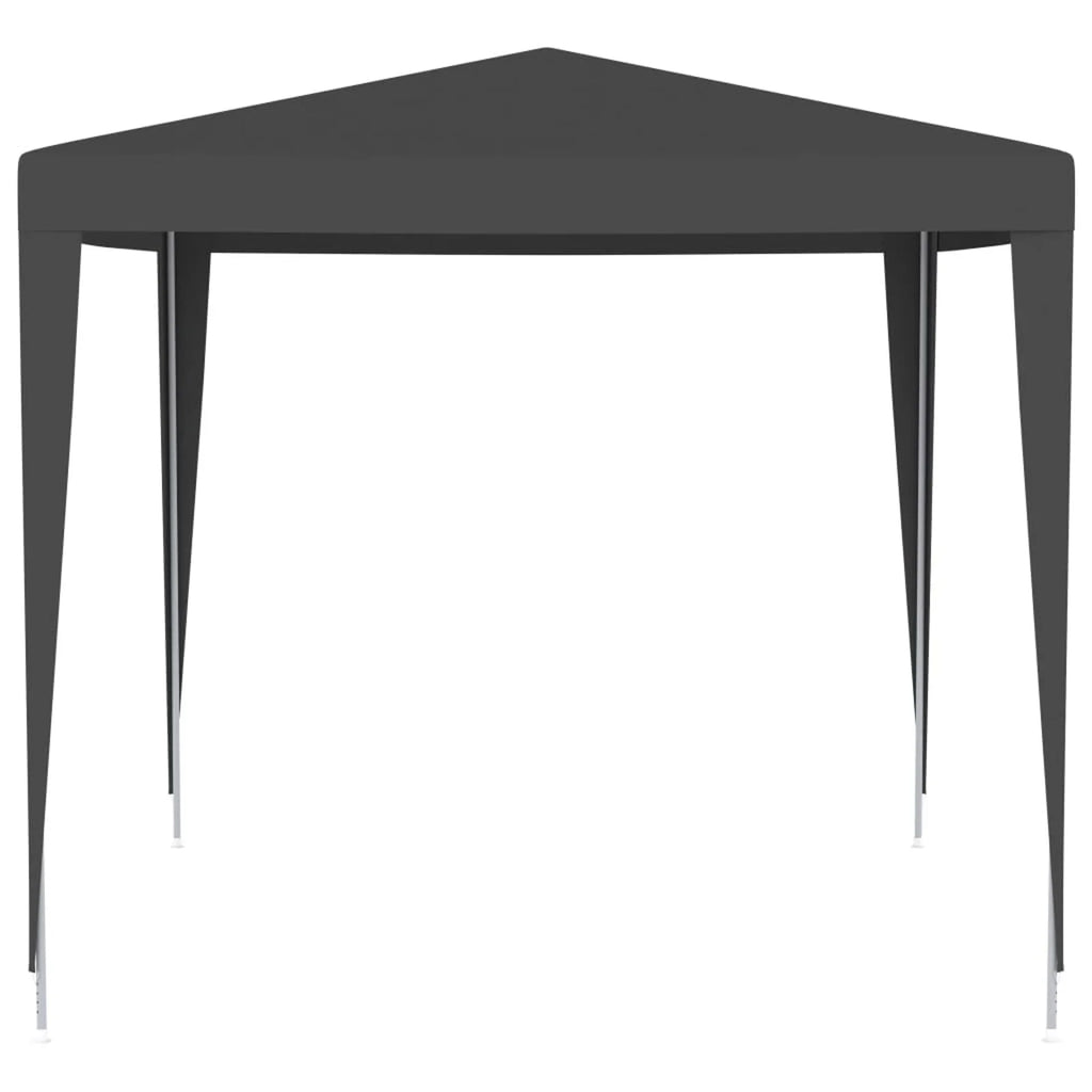 Party Tent Outdoor Gazebo Canopy PE Roof Sunshade Shelter Anthracite 8.2ft x 8.2ft x 7.9ft W677