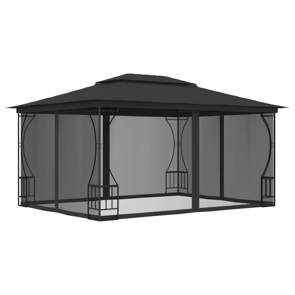 Anthracite Gazebo with Nets O465287