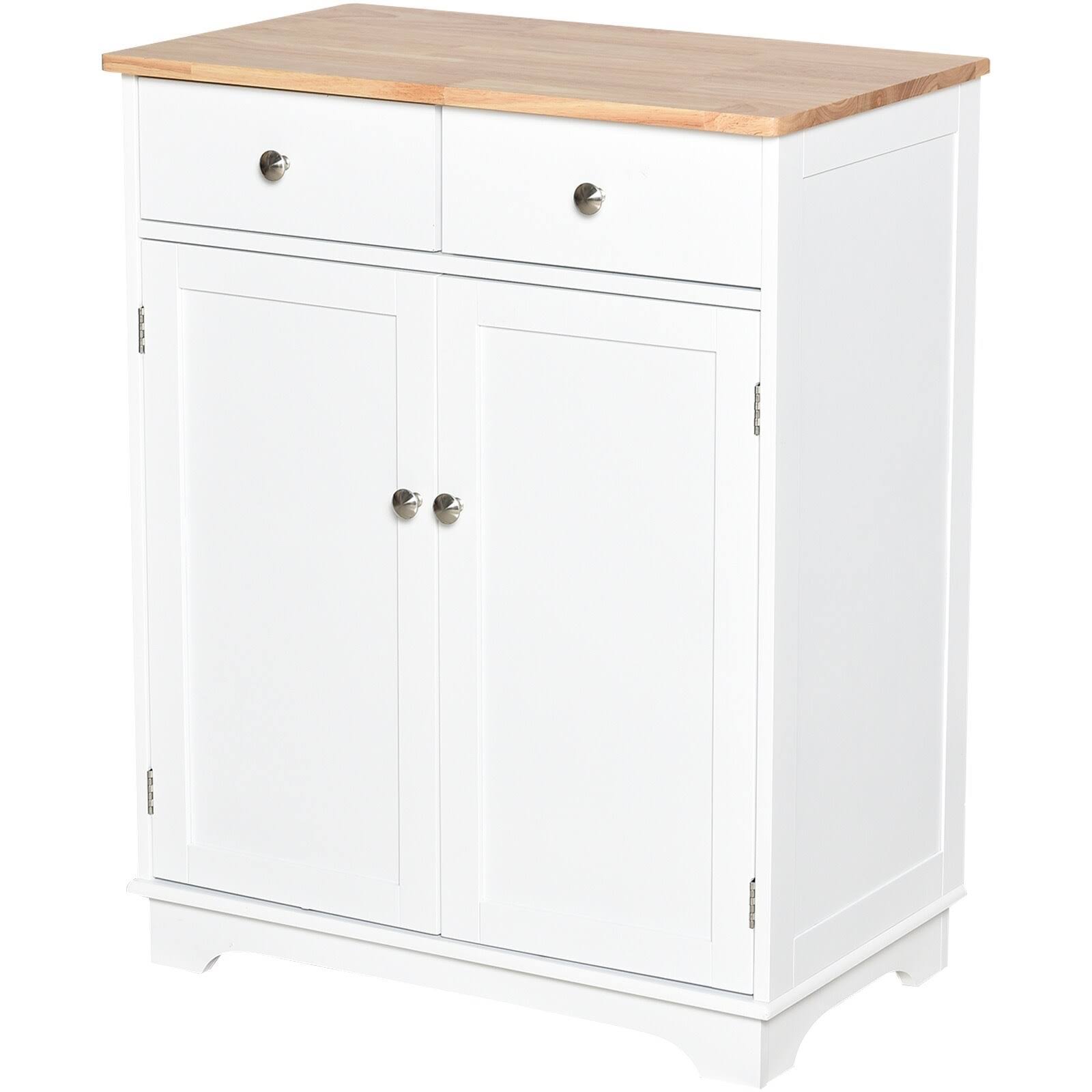 White Kitchen Sideboard with Adjustable Shelf Z294