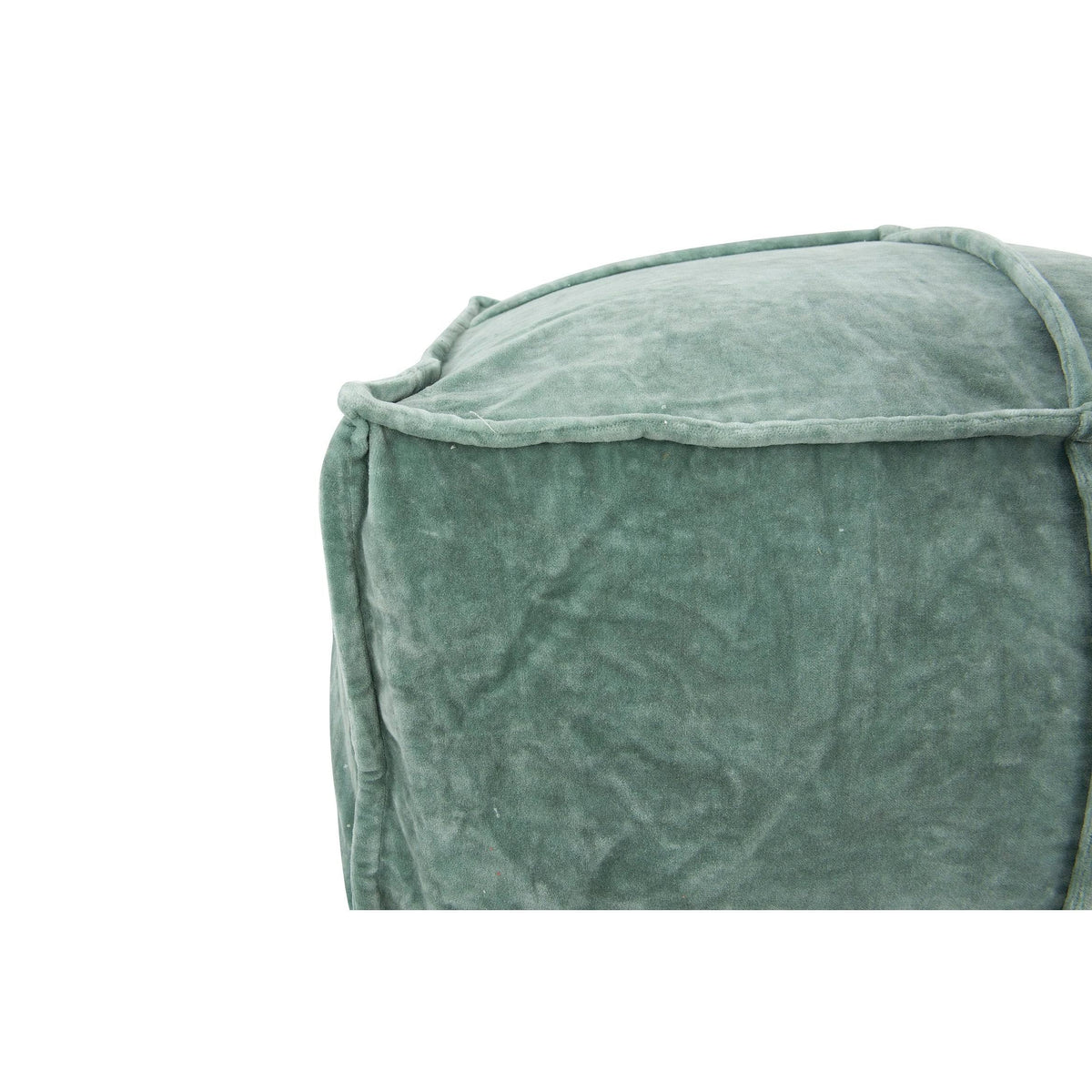 Goldenrod Cotton Velvet Pouf G73715