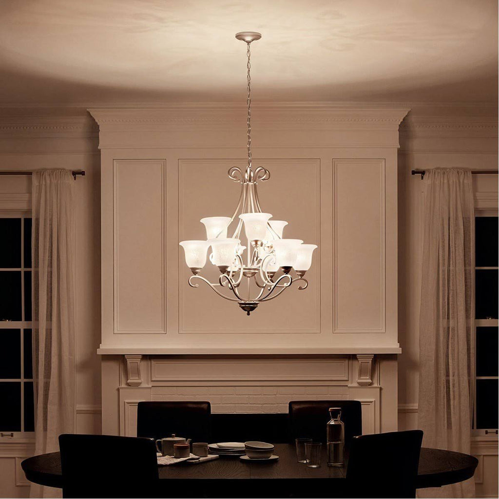 Brushed Nickel 9-Light Chandelier G945379