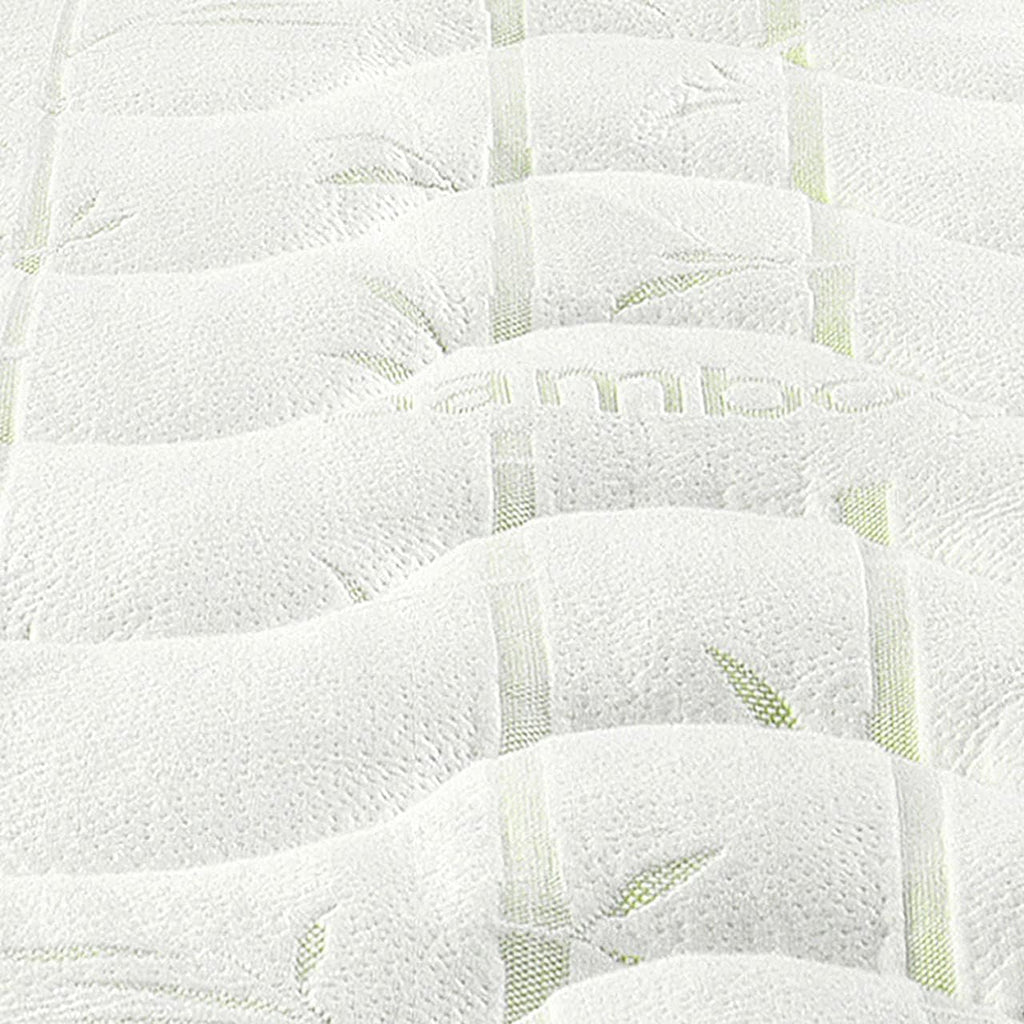 Hypoallergenic Cool Bamboo Jacquard Fitted Mattress Topper California King Size T164