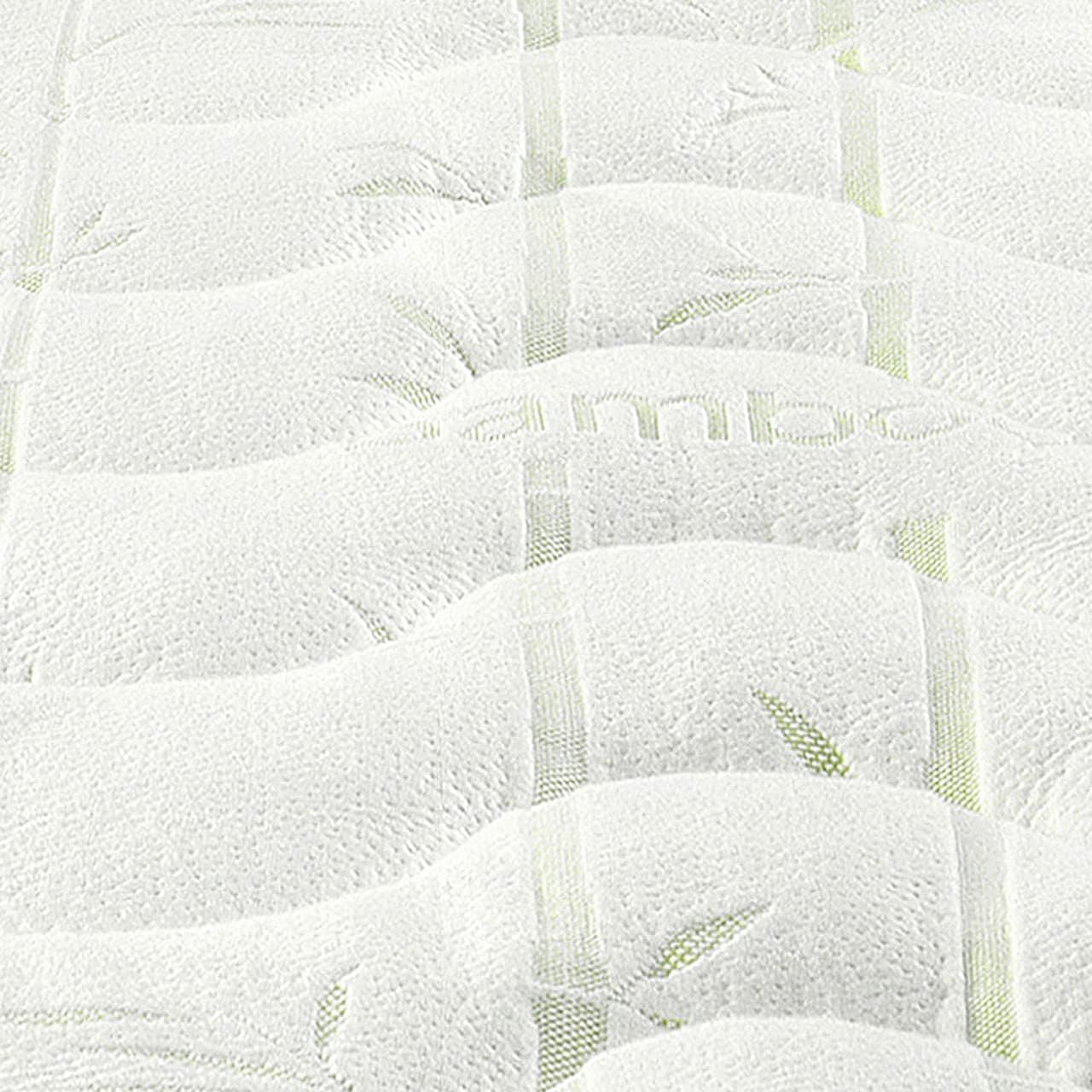 Hypoallergenic Cool Bamboo Jacquard Fitted Mattress Topper California King Size T164