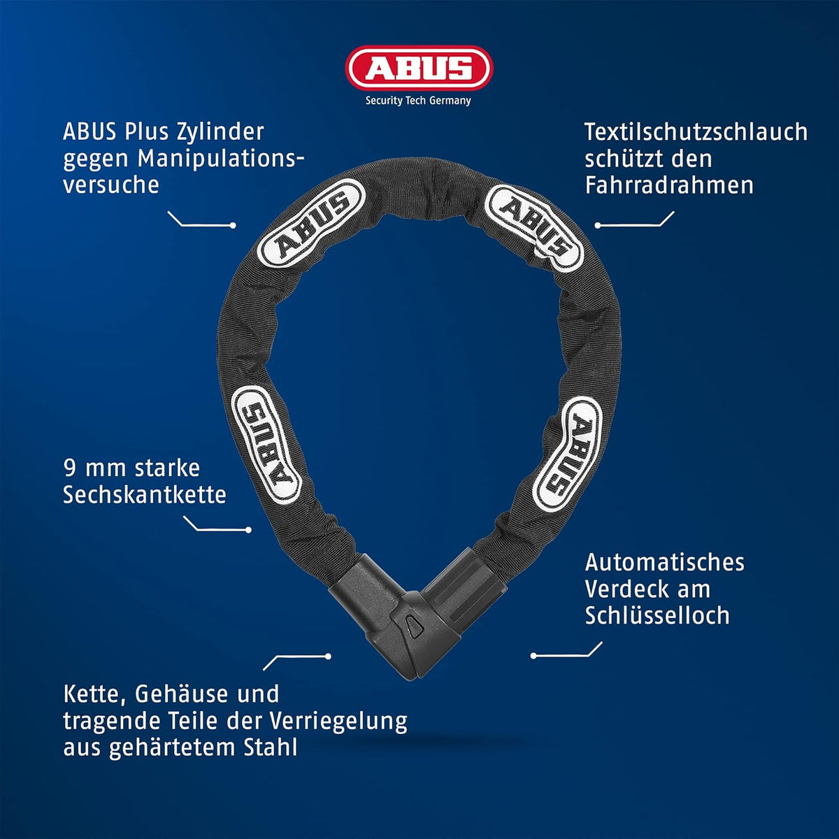 Chain 1010 Key City Bike Lock Pack of 2 V5214