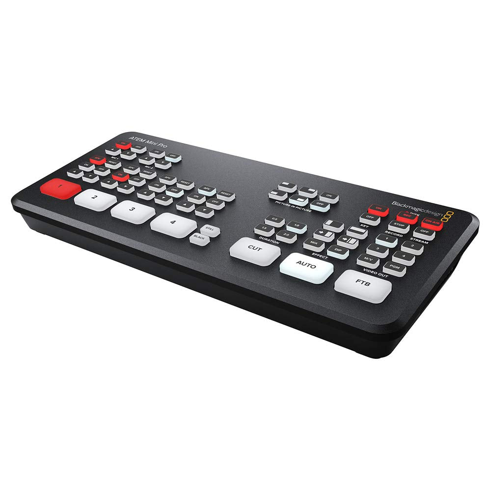 ATEM Mini Pro HDMI Live Stream Switcher with 6' High-Speed HDMI Cable & 10-Pack Straps H124798